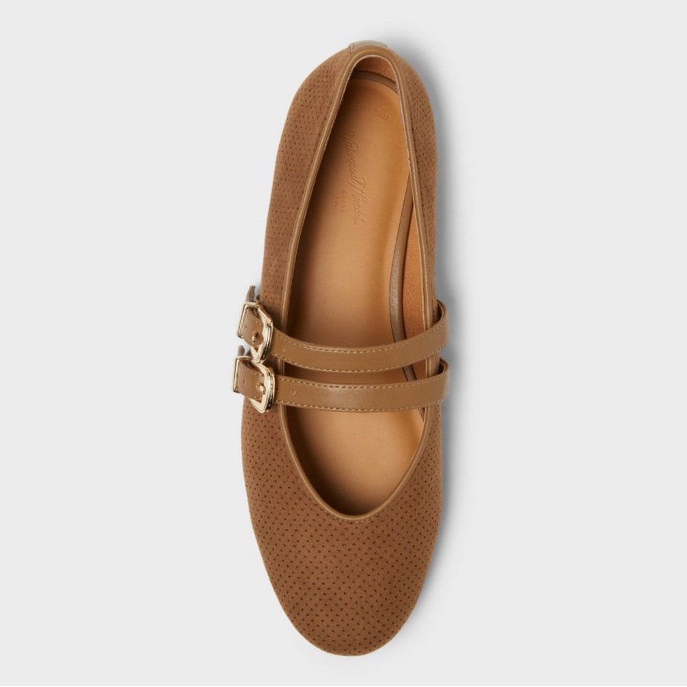 Universal Thread Taupe Double Strap “Henrietta” Mary Jane